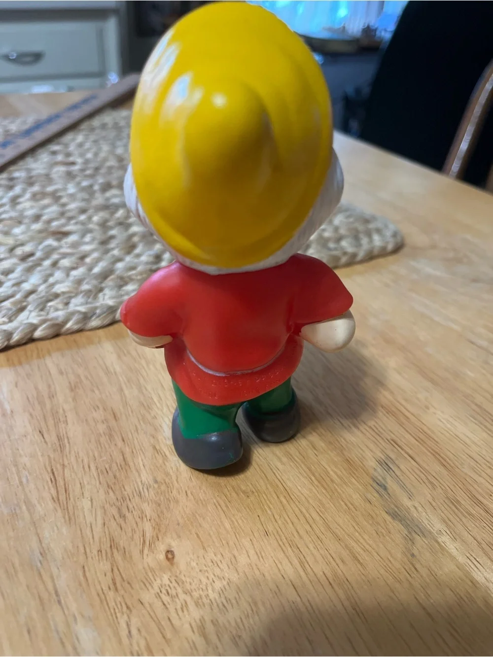 Disney Doc Figurine in Red Coat and Yellow Hat